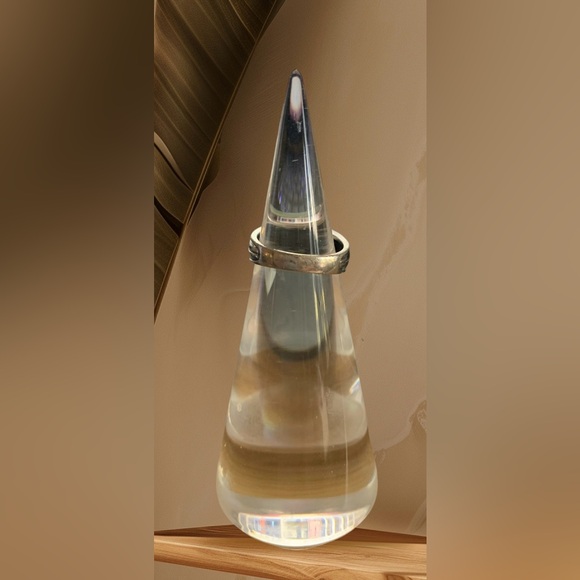 Vintage Sterling Silver Green Jade Mermaid Jewelry Ring - Picture 8 of 8